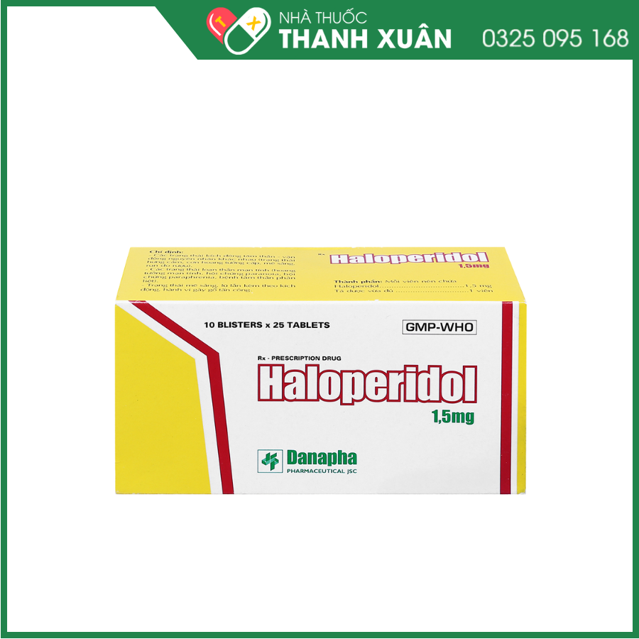 Haloperidol 1.5mg trị tâm thần phân liệt